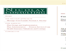 Tablet Screenshot of nicolayconsulting.com